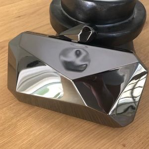 Metal evening clutch